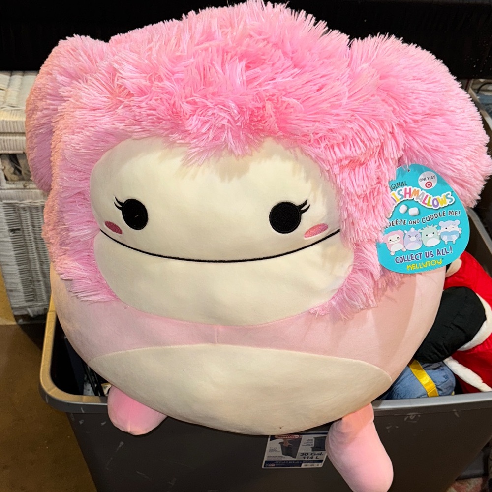 Squishmallows Pink and Cream Plush Toy